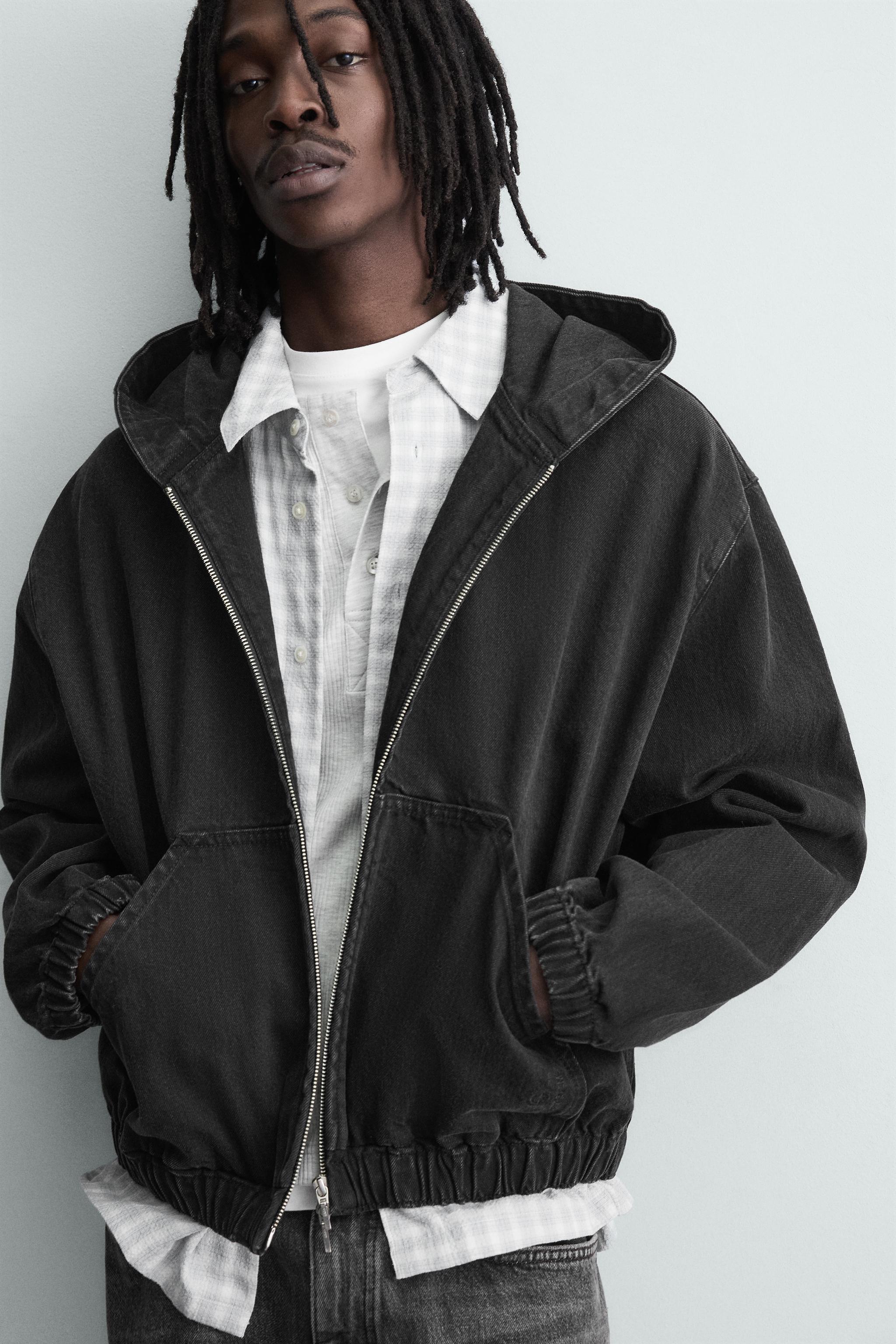 WASHED HOODIE JACKET